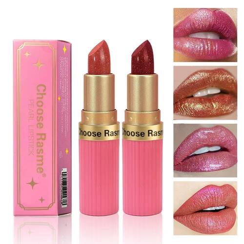 6 colors chocolate bar lipstick makeup pearl matte matte not