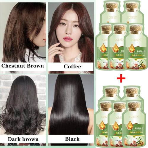 Pure Natural Herbal Hair Dye Shampoo Change Hair Color Cover