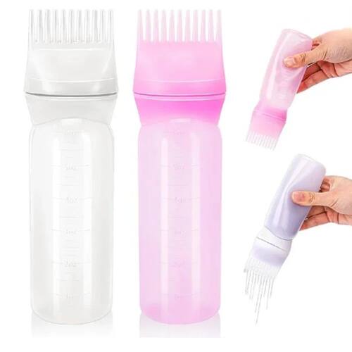 180ML Hair Dye Applicator Brush Bottles Dyeing Shampoo Bottl
