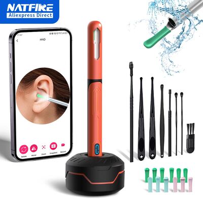 Ear Cleaner with Camera Set HD Ear Sticks Otoscope USB C Cha