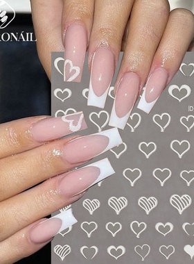 5d Nail Sticker French Relief Sticker Valentine's Day Love B