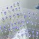Nai Nail Purple Embossed Iris Soft Adhesive Stickers Self