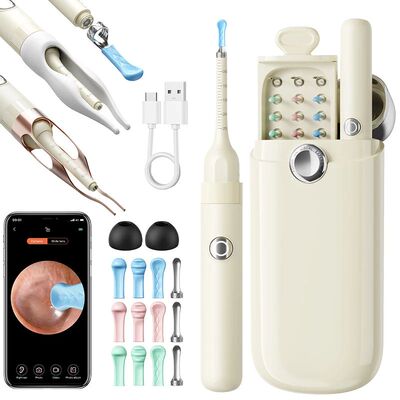 Ear Wax Removal with 8M HD Camera Ears Wax cleaner Kit with