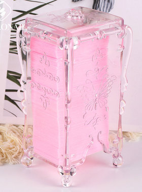 Butterfly Cotton Storage Box With Lid Dustproof Nail Removal
