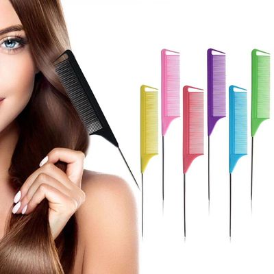 1PCS New Candy Color Fine-tooth Comb Anti-static Hair Style