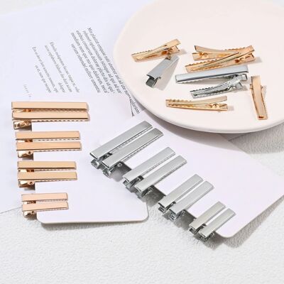 10Pc Simple Style Elastic And Classic Electroplating Hair Pi