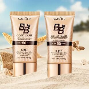 SPF50+ Gold Snail Sunscreen BB Cream Whitening Foundation Co
