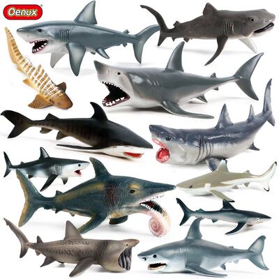 Ocean Animals Action Figures Sealife Shark Whare Megalodon M