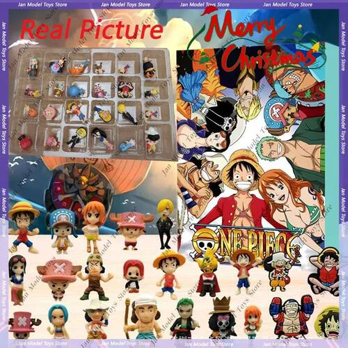 Luffy 24 Days Christmas Advent Calendar Blind Box Gifts Box