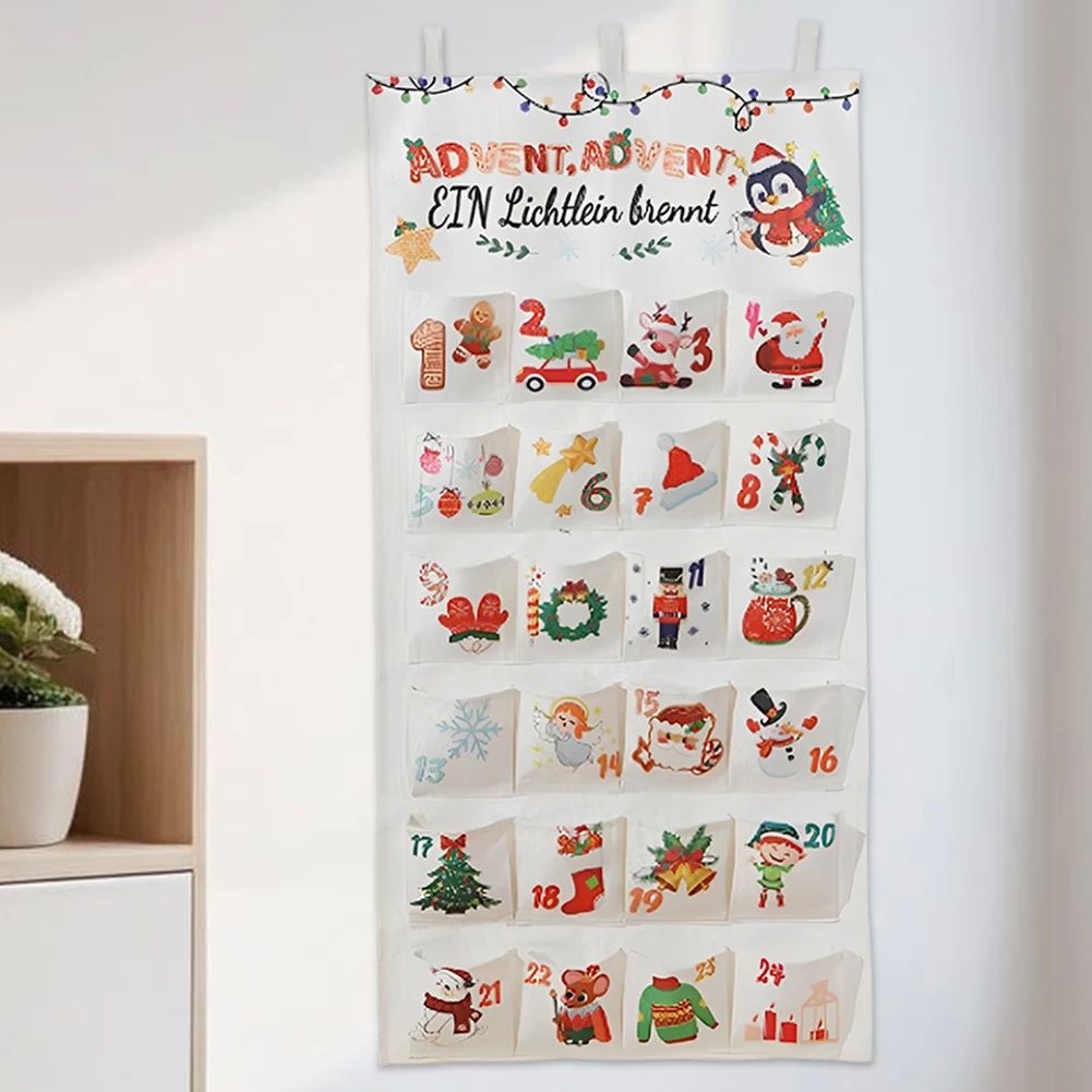Fabric Christmas Advent Calendar Christmas Countdown Calenda