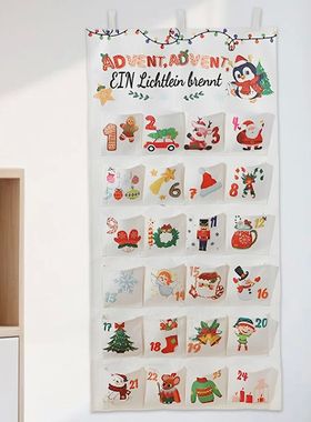 Fabric Christmas Advent Calendar Christmas Countdown Calenda