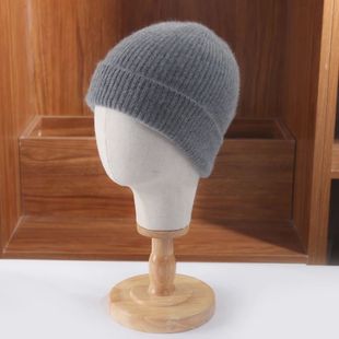 For WomenMen Solid Wool Knit Soft Beanies Warm Merino Winter