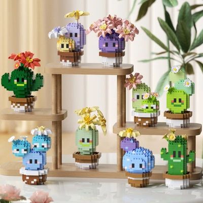 Adults Plant 3d Constructor Model Building Set Flower Bouque