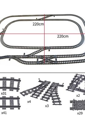 City High-tech Trains Flexible Tracks Forked Straight Curved