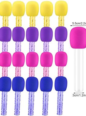 4/24pcs Microphone Candy Tubes Plastic Toy Rock Music Party