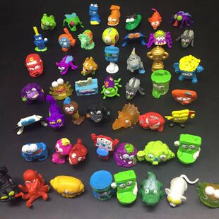 10Pcs Original Trash Figure Pack Grossery Rotten Bin Gang Mo
