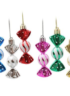 6pcs/box Candy Crutch Icicle Christmas Tree DIY Ornaments Ne