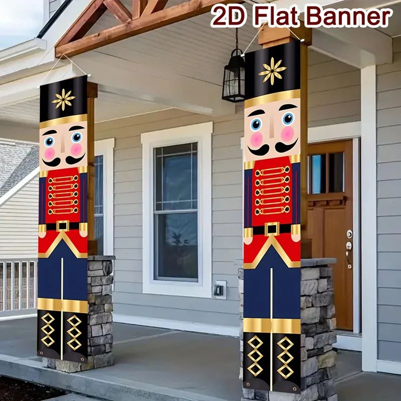 Nutcracker Soldier Door Banner Nutcracker Christmas Decorati