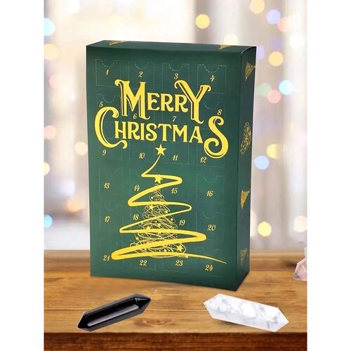 Crystal Christmas Advent Calendar with Natural Crystals Adve