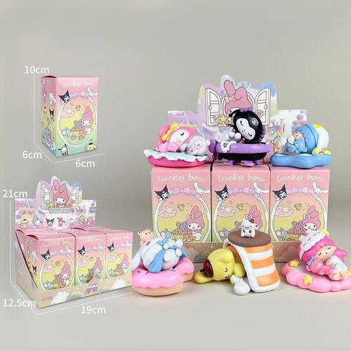 Sanrio Blind Box Sleep Safely Hello Kitty MyMelody Kuromi Pa
