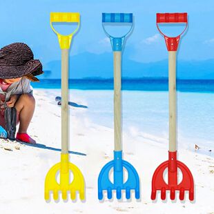 21InWooden Beach Sand Shovels Toy For Kids Adults Beach Spad