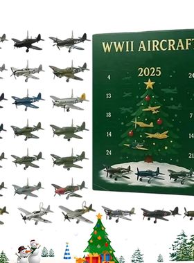 Aircraft Calendar Advent 24 Days Christmas Countdown Calenda