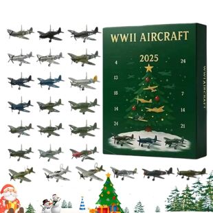 Aircraft Calendar Advent 24 Days Christmas Countdown Calenda