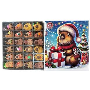 Christmas Countdown Calendar Cute Capybara Playset Christmas