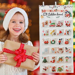 Fabric Christmas Advent Calendar Christmas Countdown Calenda