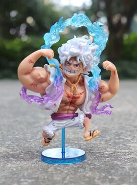 Amine Muscle Gear 5 Sun God Nika Luffy Action Figure Toys