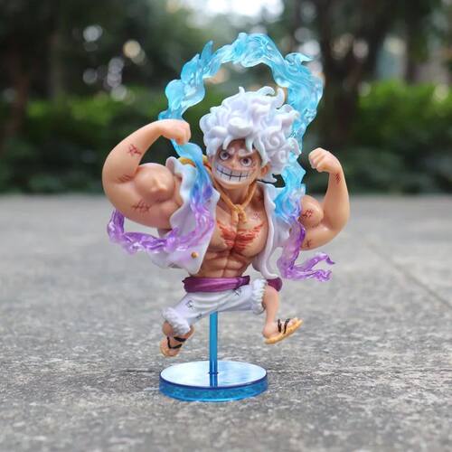 Amine Muscle Gear 5 Sun God Nika Luffy Action Figure Toys