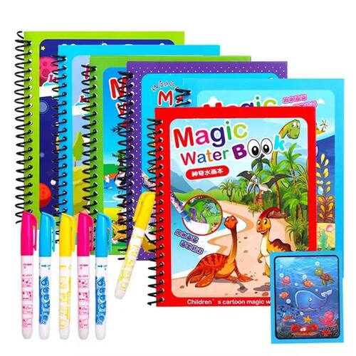 Children Early Education Toys Magical Book with Pen Water Dr