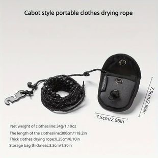 300cm Beaded Adjustable Windproof Des Clothesline Portable