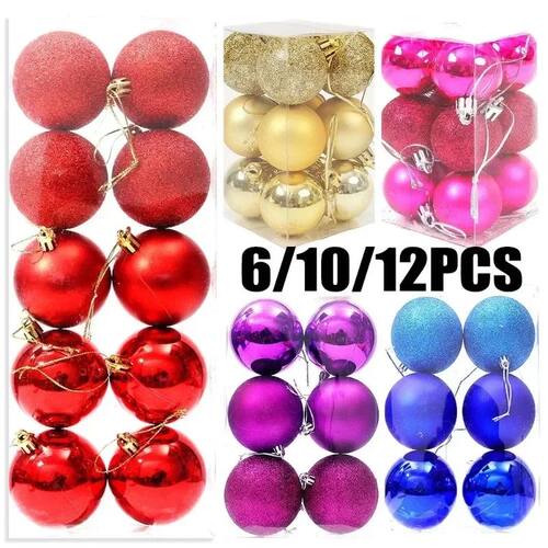 Christmas Decoration Ball Xmas Tree Hanging Pendant Gold Red