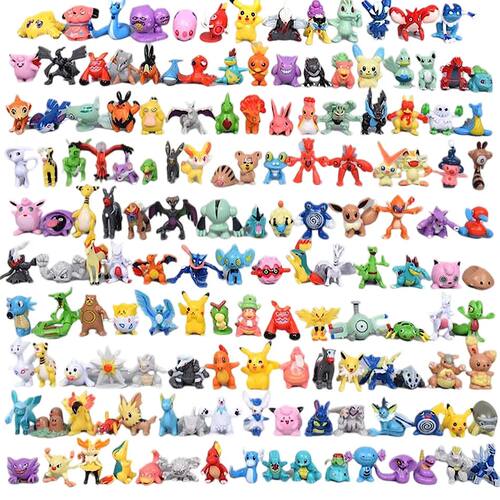 24-144Pcs Different Style Pokemon Anime Figure Pikachu Actio