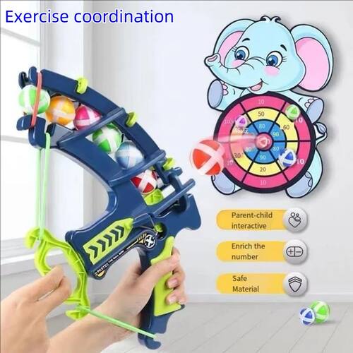 Montessori Throwing sports Slingshot target Sticky ball dart