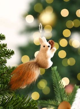 1PC Christmas Squirrel Decoration Holiday Decoration Simulat