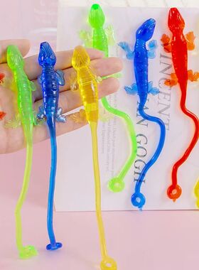 1pc Random Funny Colorful Sticky Climbing Lizard Kids Birthd