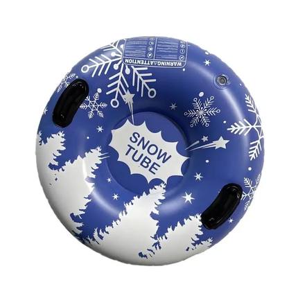 652F Inflatable Snow Sled with Handles Thickened Winter Infl