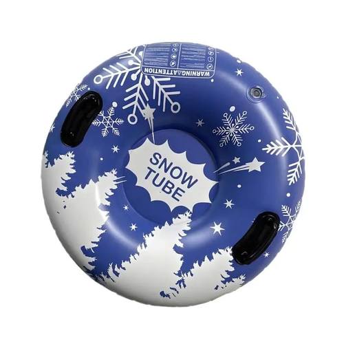 652F Inflatable Snow Sled with Handles Thickened Winter Infl