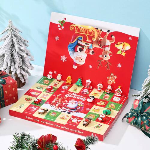 Christmas Advent Calendar Presents Party Gift Box Decoration