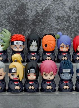 6Pcs/set Naruto Amine figure Shippuden Action Figures Q Vers