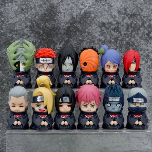 6Pcs/set Naruto Amine figure Shippuden Action Figures Q Vers
