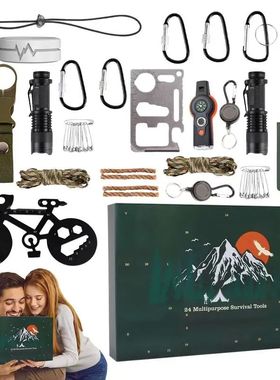 Advent Calendar Survival Kits for Men 24 Day Advent Countdow