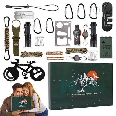 Advent Calendar Survival Kits for Men 24 Day Advent Countdow