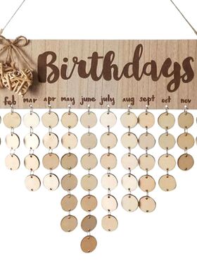 DIY Chritsmas Birthday Special Days Reminder Board Home Hang
