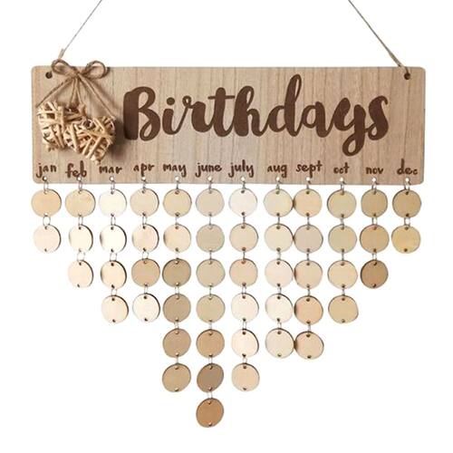 DIY Chritsmas Birthday Special Days Reminder Board Home Hang