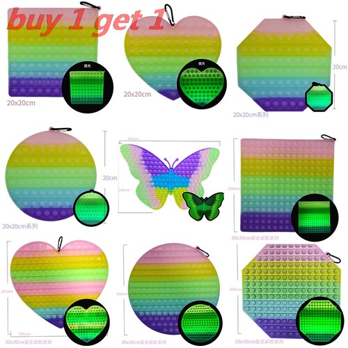 Big Size Push Pop Bubble Fidget Toys Autism Needs Squishy