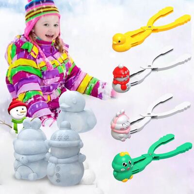 Creative Plastic Snowball Clip Cartoon Dinosaur Duck Shape S