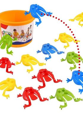 30PCS Press and Jump Frog Stress Relief Toy Family Interacti